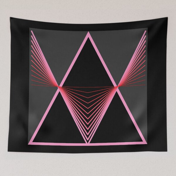 Item preview, Pink graphic with triangles designed and sold by Robert Elfferich.