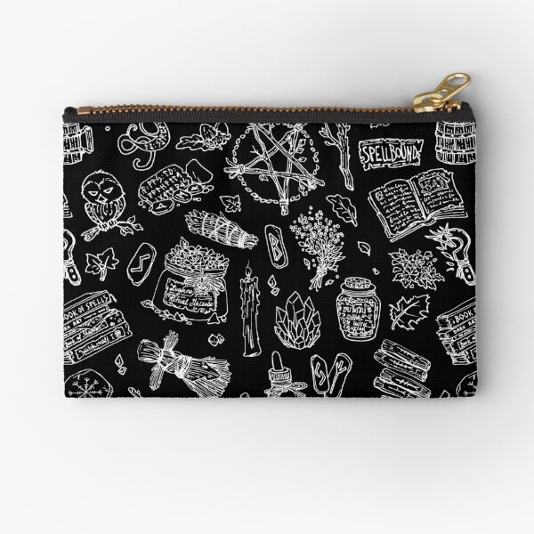 Black witch - Dark pagan witches druids essential gothic goth Zipper Pouch