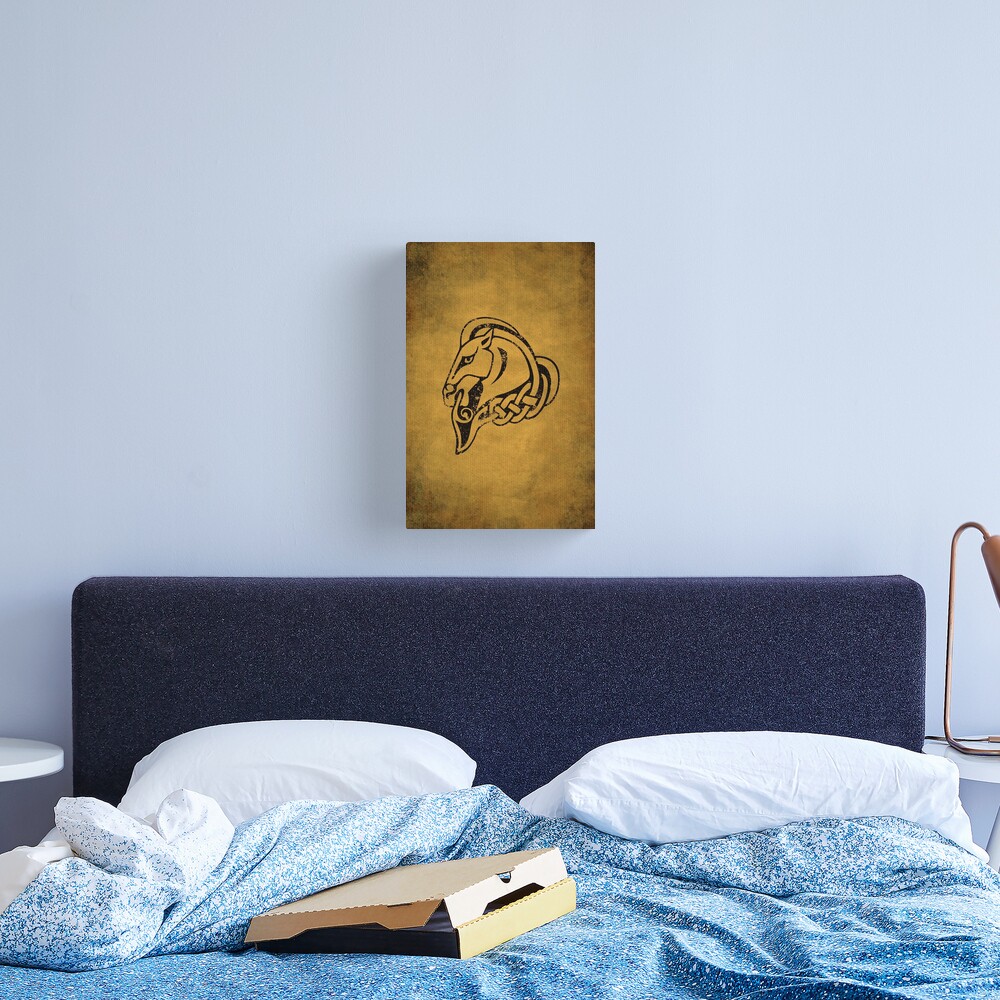 Whiterun Logo · Distressed Canvas Print