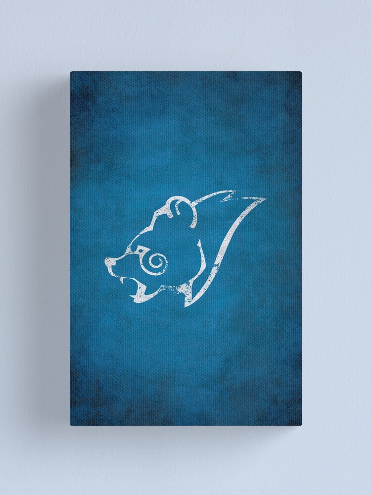 Alternate view of Windhelm Logo · Distressed Canvas Print