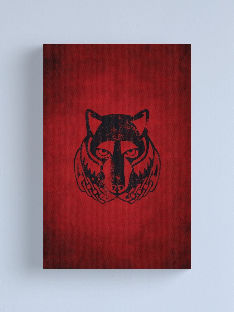 Alternate view of Solitude Logo · Distressed Canvas Print