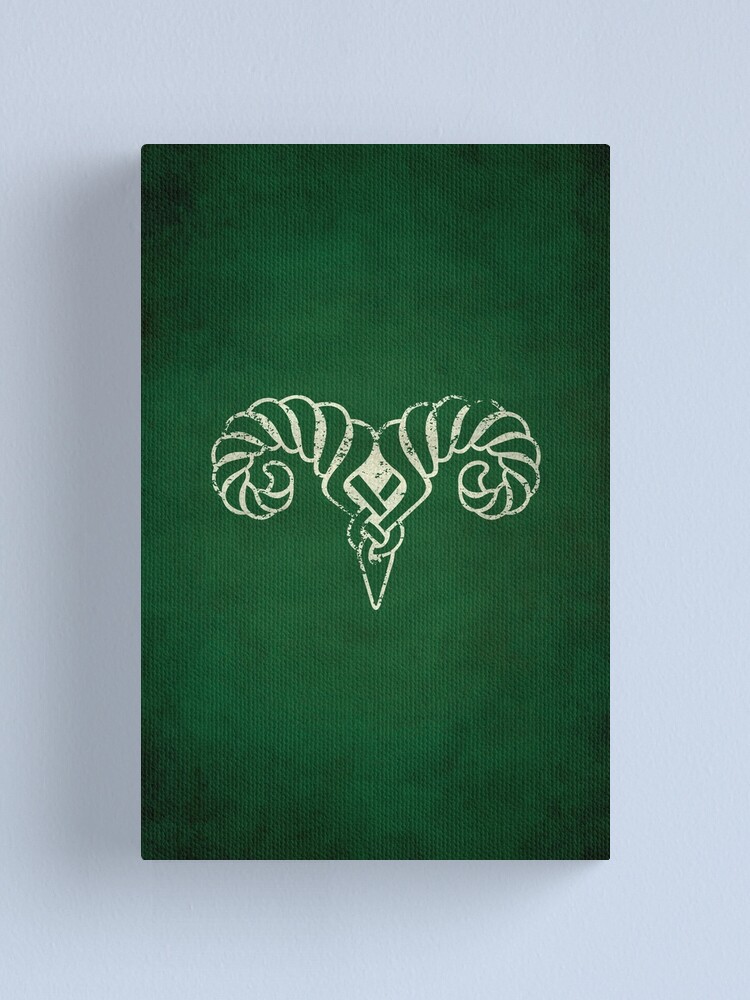 Alternate view of Markarth Logo · Distressed Canvas Print