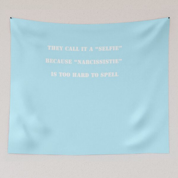 Item preview, Selfie narcissism Humor sarcastic nerdy geeky funny print designed and sold by BubblynBloom.