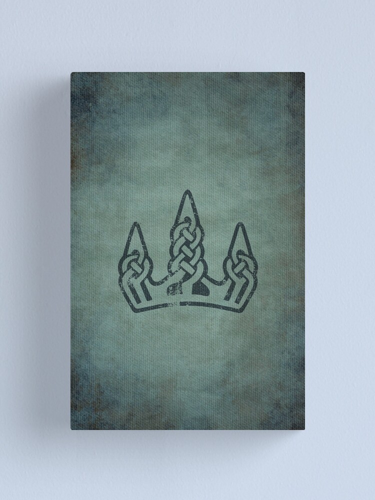 Alternate view of Winterhold Logo · Distressed Canvas Print