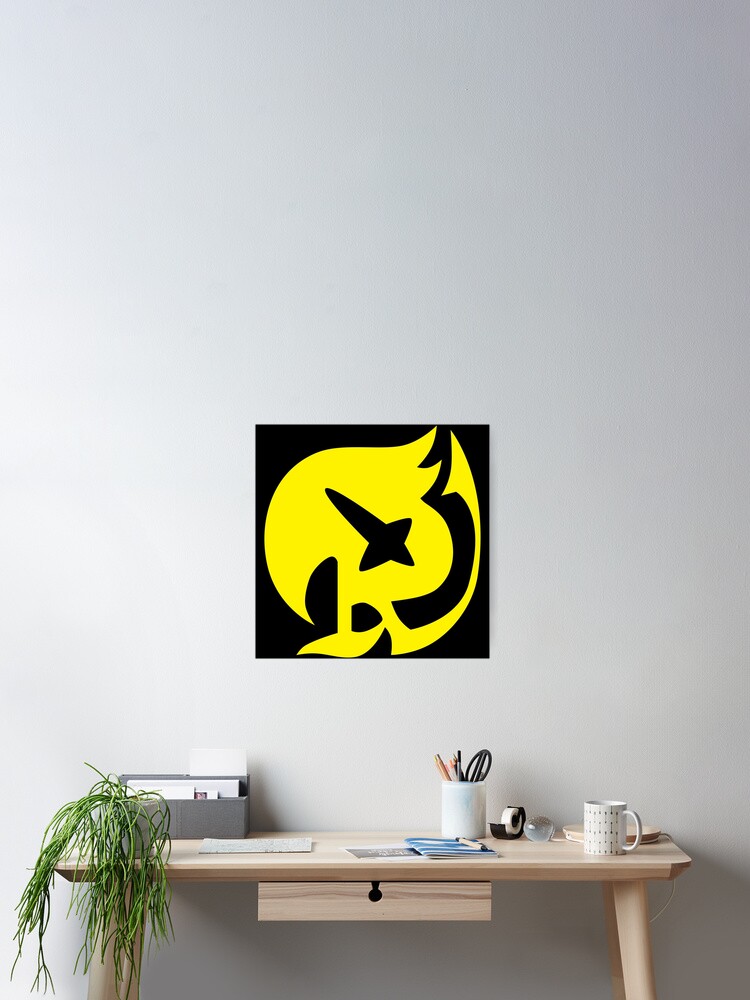 Fairy Tail Raven Tail Symbol Poster By Elizaldesigns Redbubble