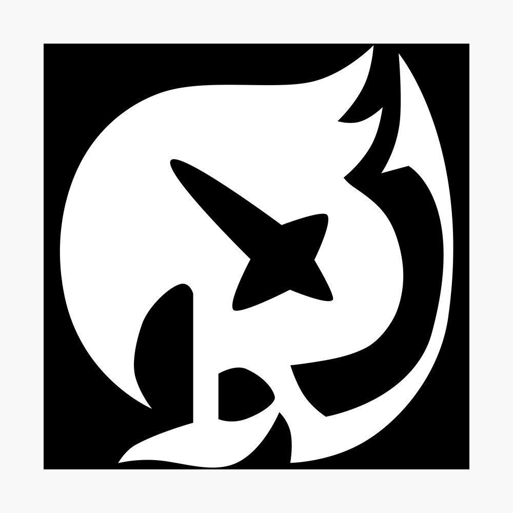 Fairy Tail Raven Tail Symbol Poster By Elizaldesigns Redbubble