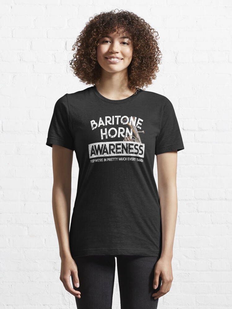 Funny Baritone Horn Awareness Low Brass Band Players Essential T