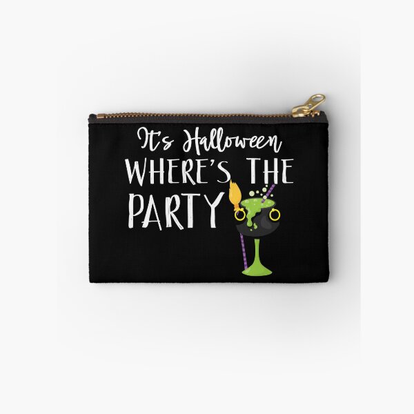 Item preview, Where's The Party Bubbly Green Witches Brew Halloween Design designed and sold by SpiritWestDesig.