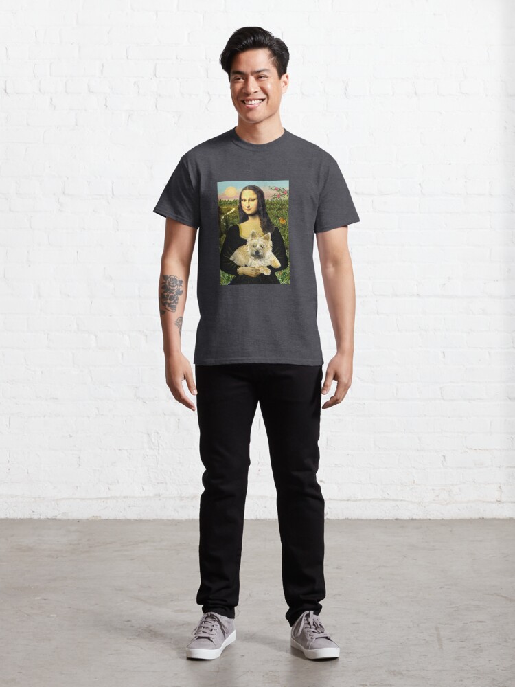 Alternate view of Mona Lisa and her Cairn Terrier (wheaten #6) Classic T-Shirt