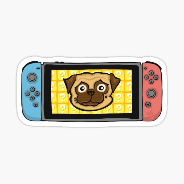Pugtendo Switch Sticker