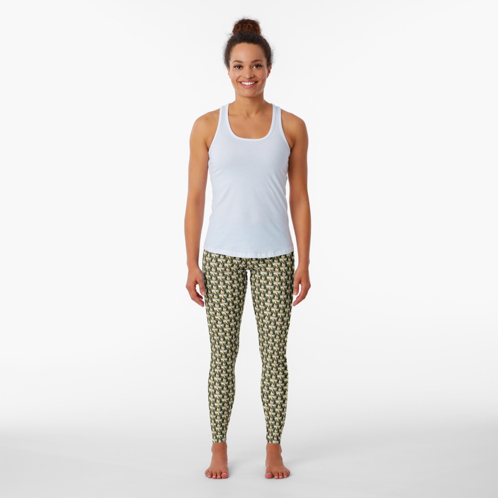 Mona Lisa and her English Bull Mastiff Leggings
