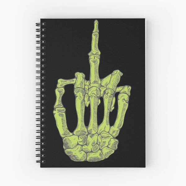 Item preview, Skeletal Middle Finger - Green designed and sold by BonesToAshes.