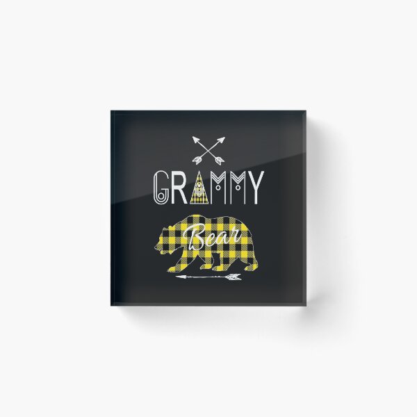 Item preview, Grammy Bear Yellow Grammy Buffalo Plaid Family Christmas Camping Gift designed and sold by Sapphire Star.
