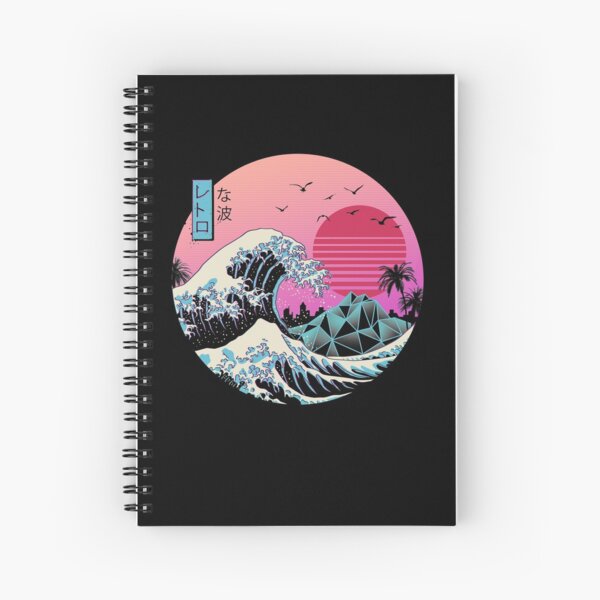 The Great Retro Wave Spiral Notebook