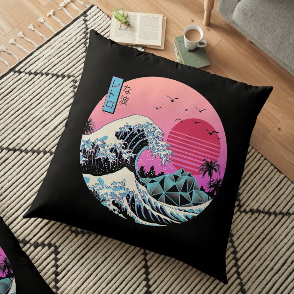 The Great Retro Wave Floor Pillow
