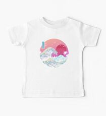 Die große Retro-Welle Baby T-Shirt