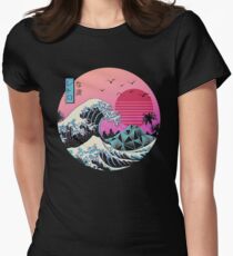 Die große Retro-Welle Tailliertes T-Shirt