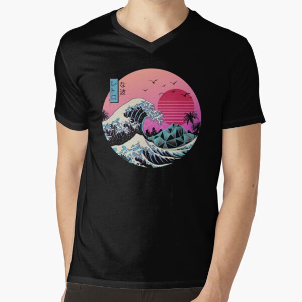 The Great Retro Wave V-Neck T-Shirt