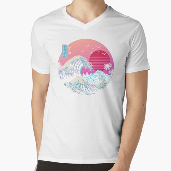 The Great Retro Wave V-Neck T-Shirt