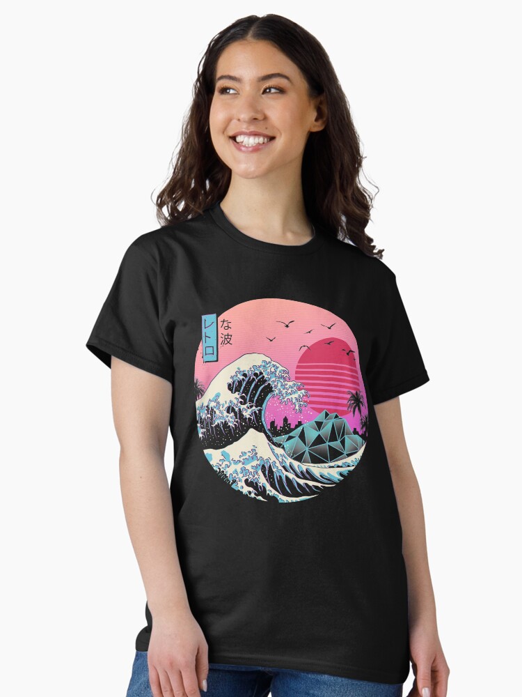 Thumbnail 2 of 7, Classic T-Shirt, The Great Retro Wave designed and sold by vincenttrinidad.