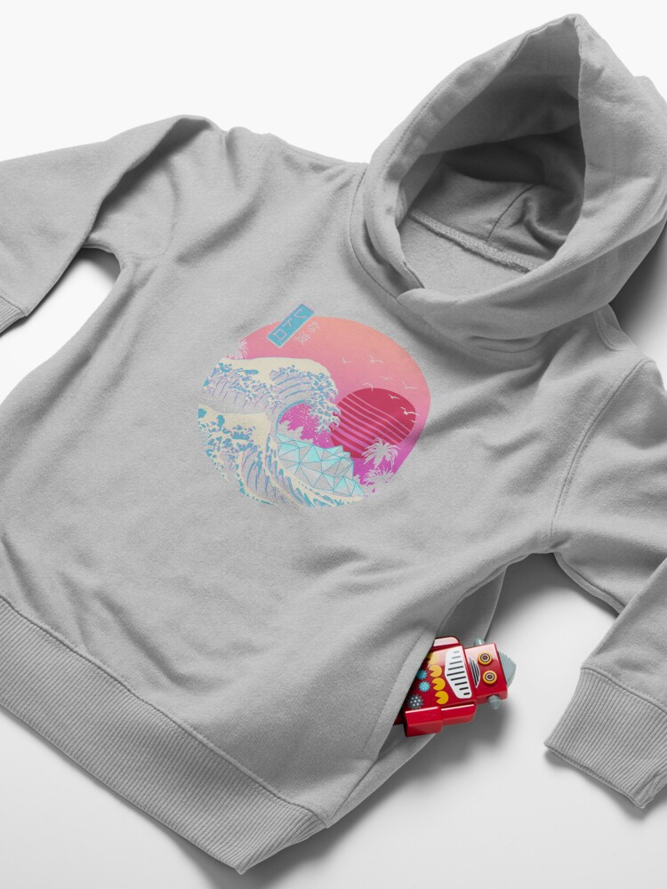 Alternate view of The Great Retro Wave Toddler Pullover Hoodie