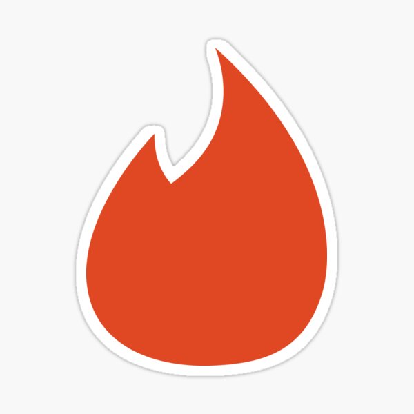 Tinder Logo Stickers Redbubble