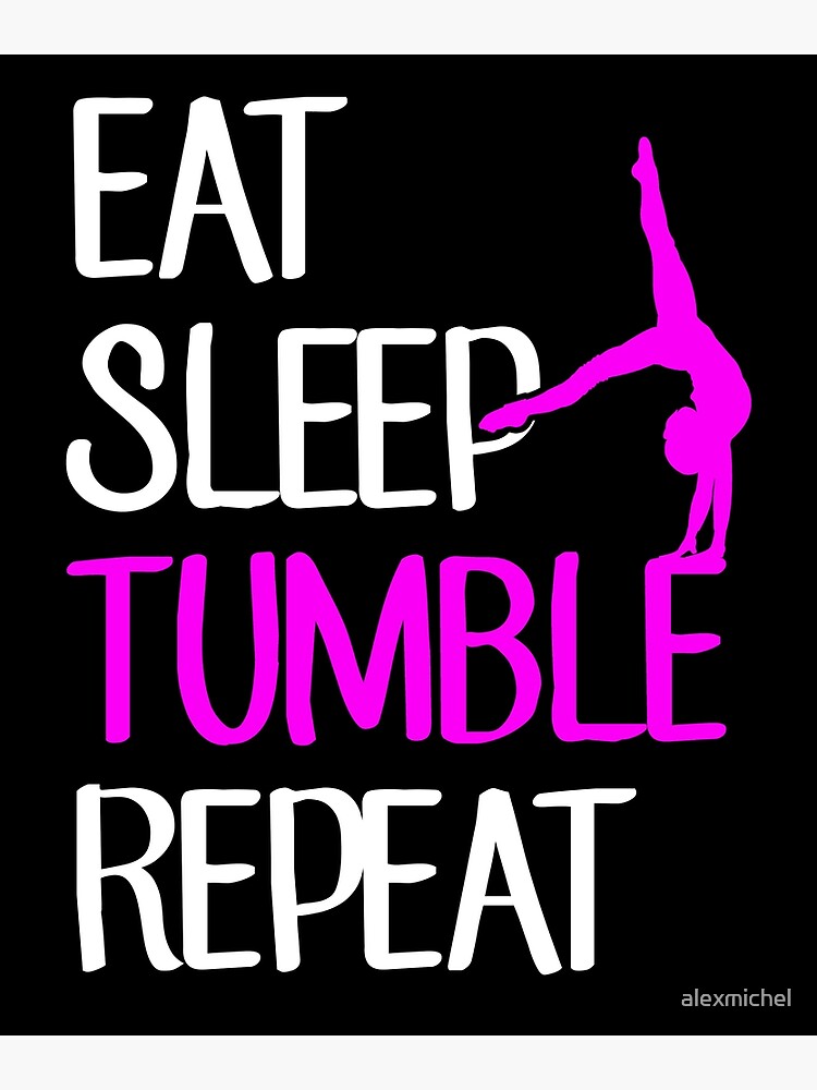 Eat Sleep Gymnastics Repeat Lover Funny Gift For Gymnast Girl | Poster