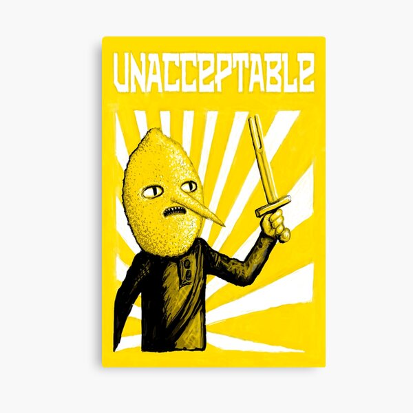 Unacceptable Canvas Print