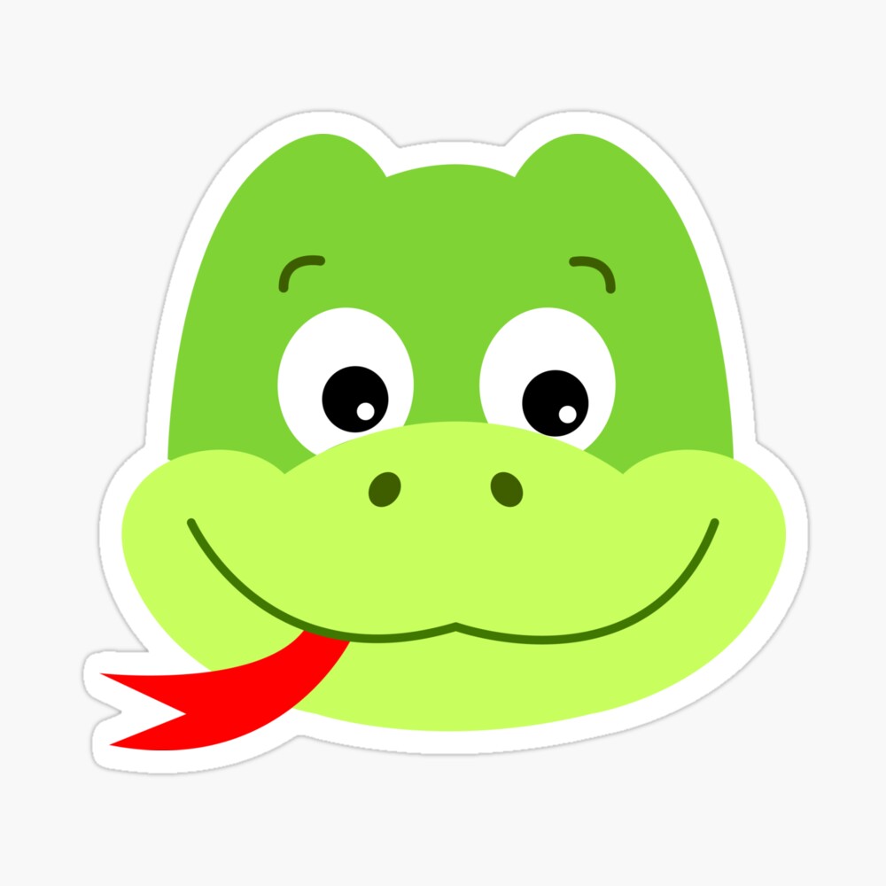 Head Of A Cute Snake Canvas Print By Samshirts Redbubble