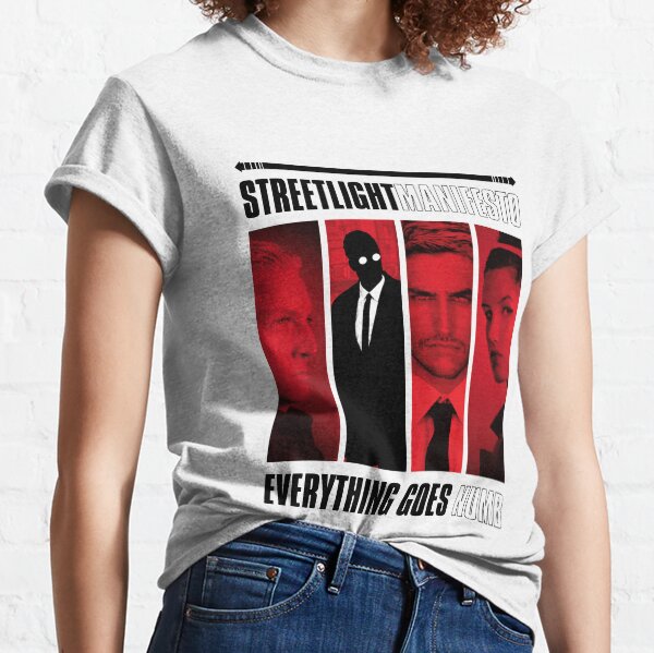 Straßenlaterne Alles geht ins Nackte Manifest Classic T-Shirt