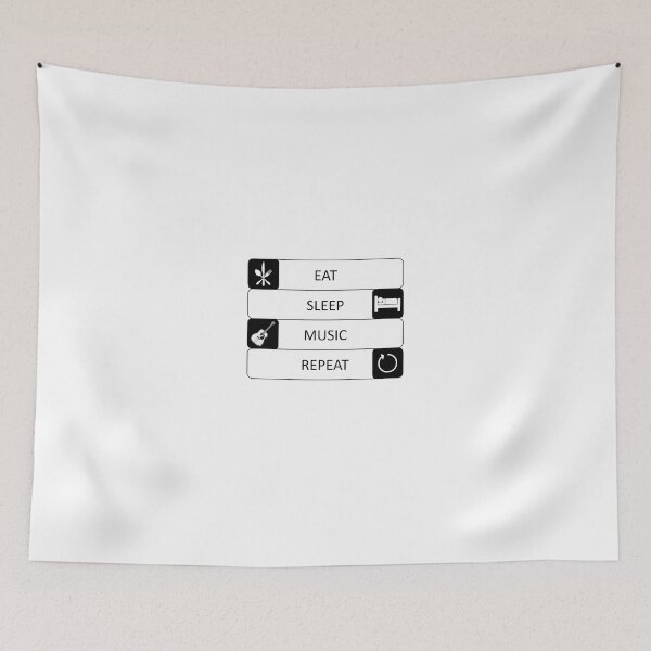 Item preview, Eat, sleep, music, repeat - Guitar designed and sold by AndiHK.