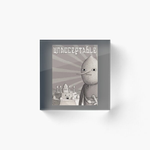 Unacceptable: Castle Lemongrab Acrylic Block