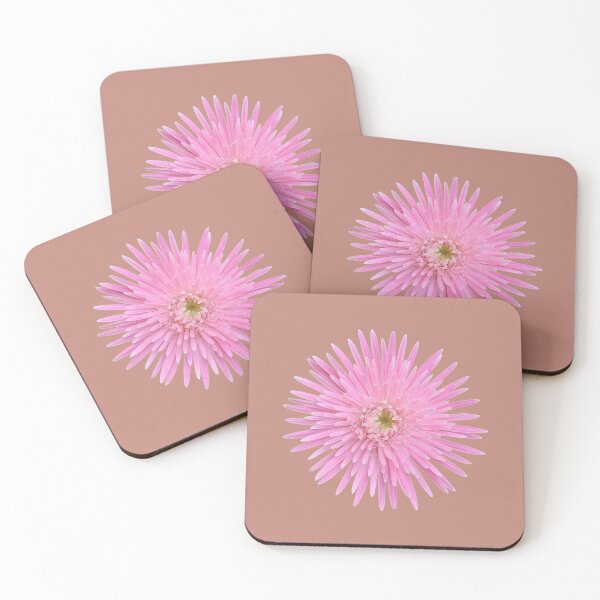 Item preview, Pale Pink Gerbera on Light Brown designed and sold by STHogan2.