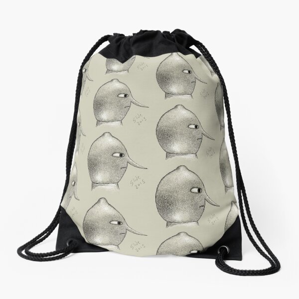 Lemongrab Profile Drawstring Bag