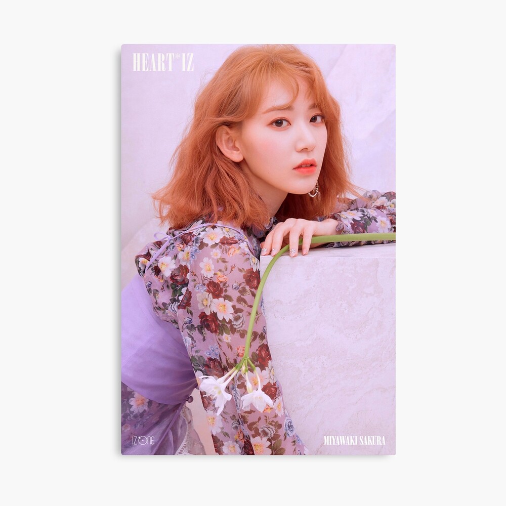 Iz One 아이즈원 2nd Mini Album Heart Iz Miyawaki Sakura 宮脇 咲良 みやわき さくら 미야와키 사쿠라 Official Photo Violeta Ver Art Board Print By Yunooyanoo Redbubble