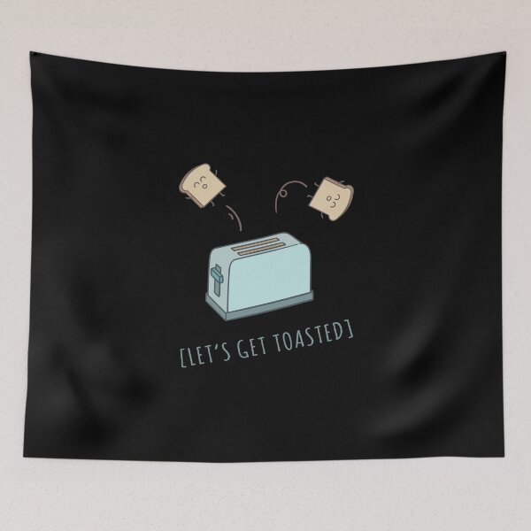 Item preview, Let's Get Toasted - Toaster, Bread Design designed and sold by KoolMoDee.