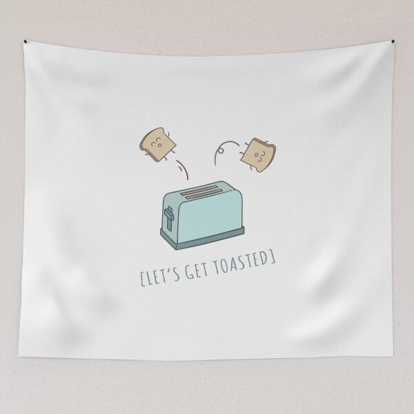 Item preview, Let's Get Toasted - Toaster, Bread Design designed and sold by KoolMoDee.