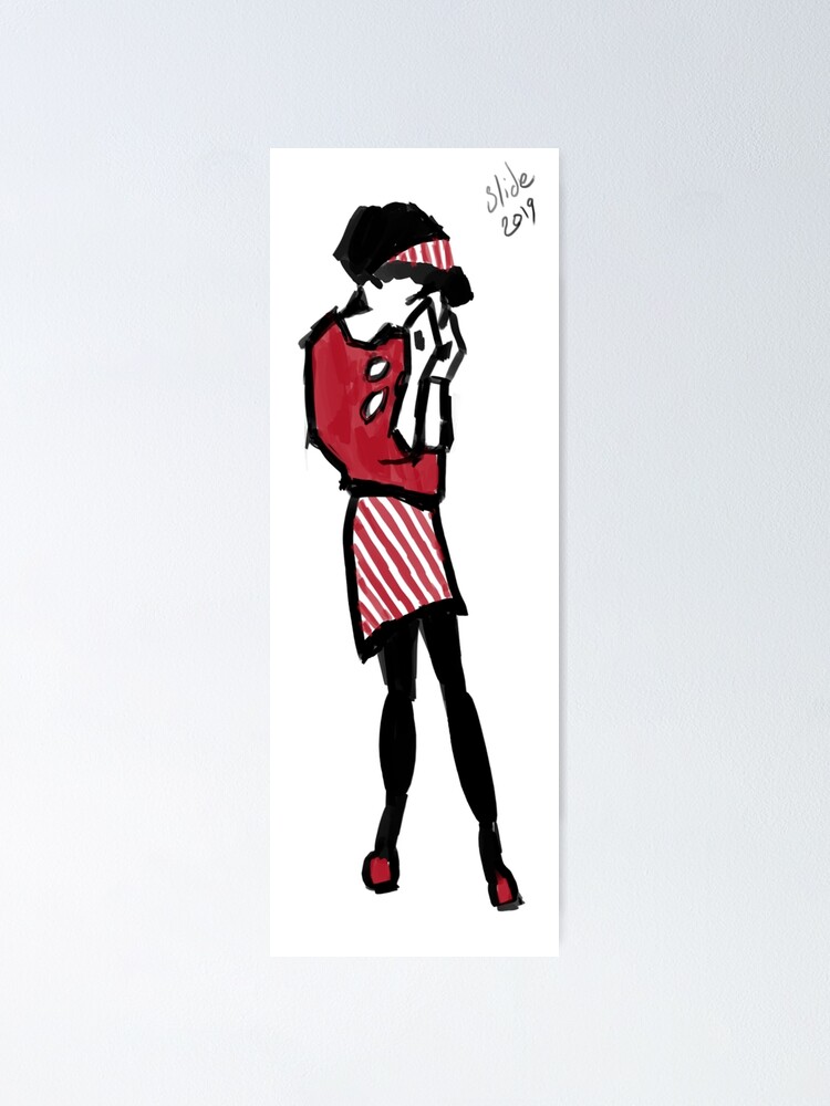 Alternate view of Sad Ska Girl Poster