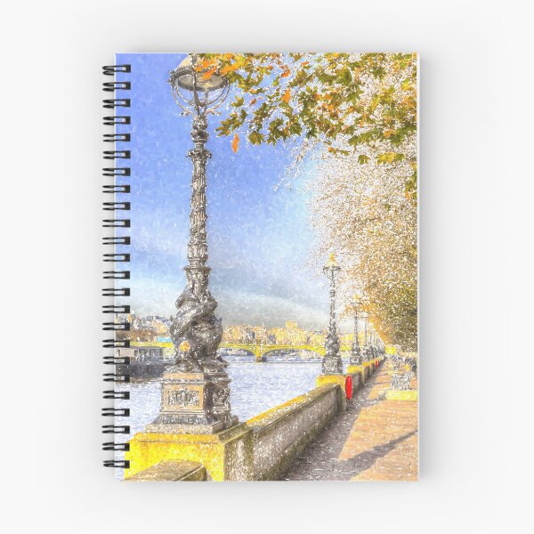 Item preview, River Thames Path Snow Art designed and sold by Londonimages.