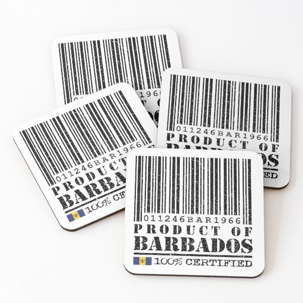 Item preview, Product of Barbados Barcode  - 100% Certified designed and sold by IdentiTee Studios.