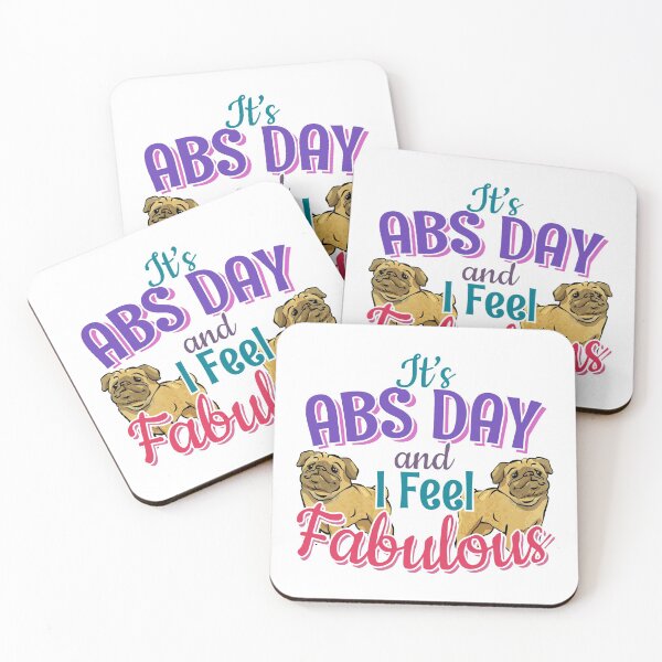 Item preview, Abs Day - Feel Fabulous Core Workout Quote designed and sold by BestTrendyChoices.