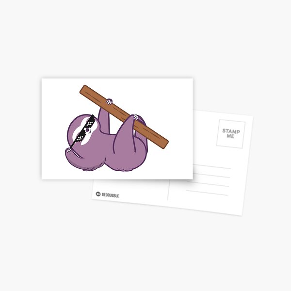 Deal With It Sloth Postcard