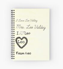Cuaderno de espiral ¡Amo a Leo Valdez!