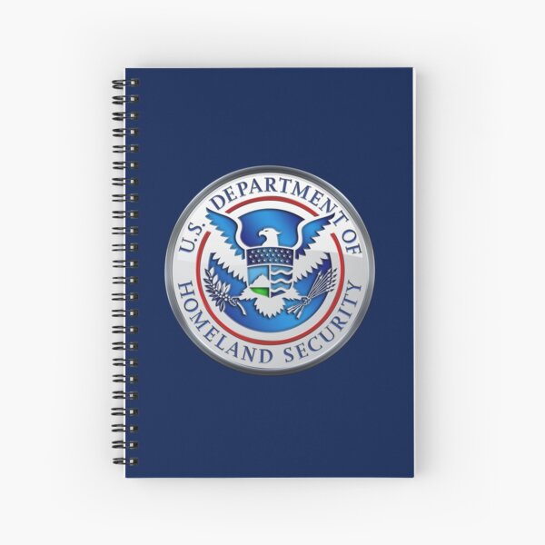 "Department Of Homeland Security - DHS Emblem 3D On Blue Velvet" Spiral ...