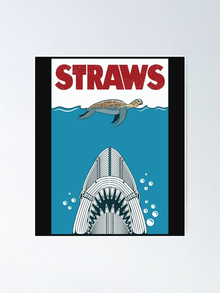 Turtle Straws Jaws Art Print for Sale by Cyanide & Sage