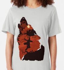 Sekiro - One Armed Wolf (Red) Slim Fit T-Shirt
