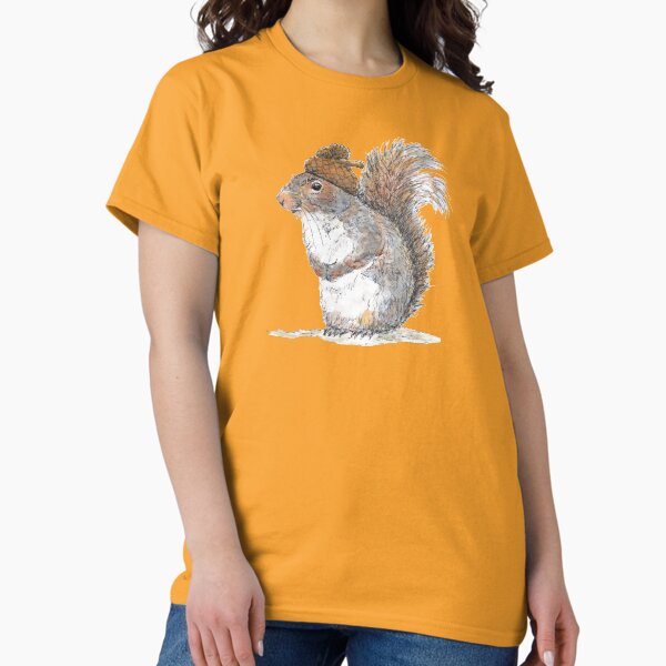 Squirrel with an Acorn Hat Classic T-Shirt