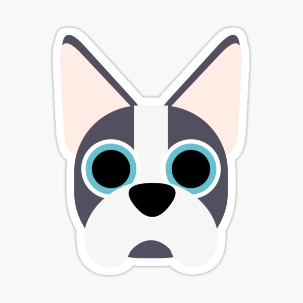 Item preview, Blue Boston Terrier with Blue Eyes designed and sold by creationbycaity.