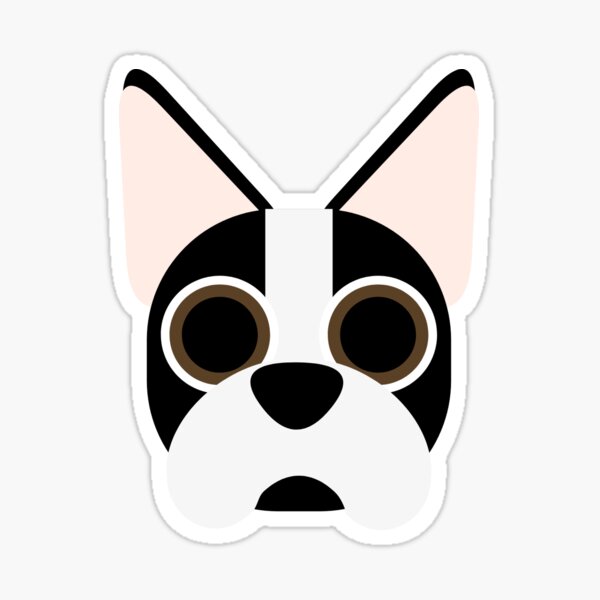Item preview, Black and White Boston Terrier with Brown Eyes designed and sold by creationbycaity.