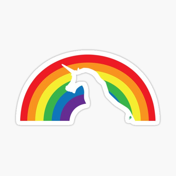Einhorn Regenbogen Sticker